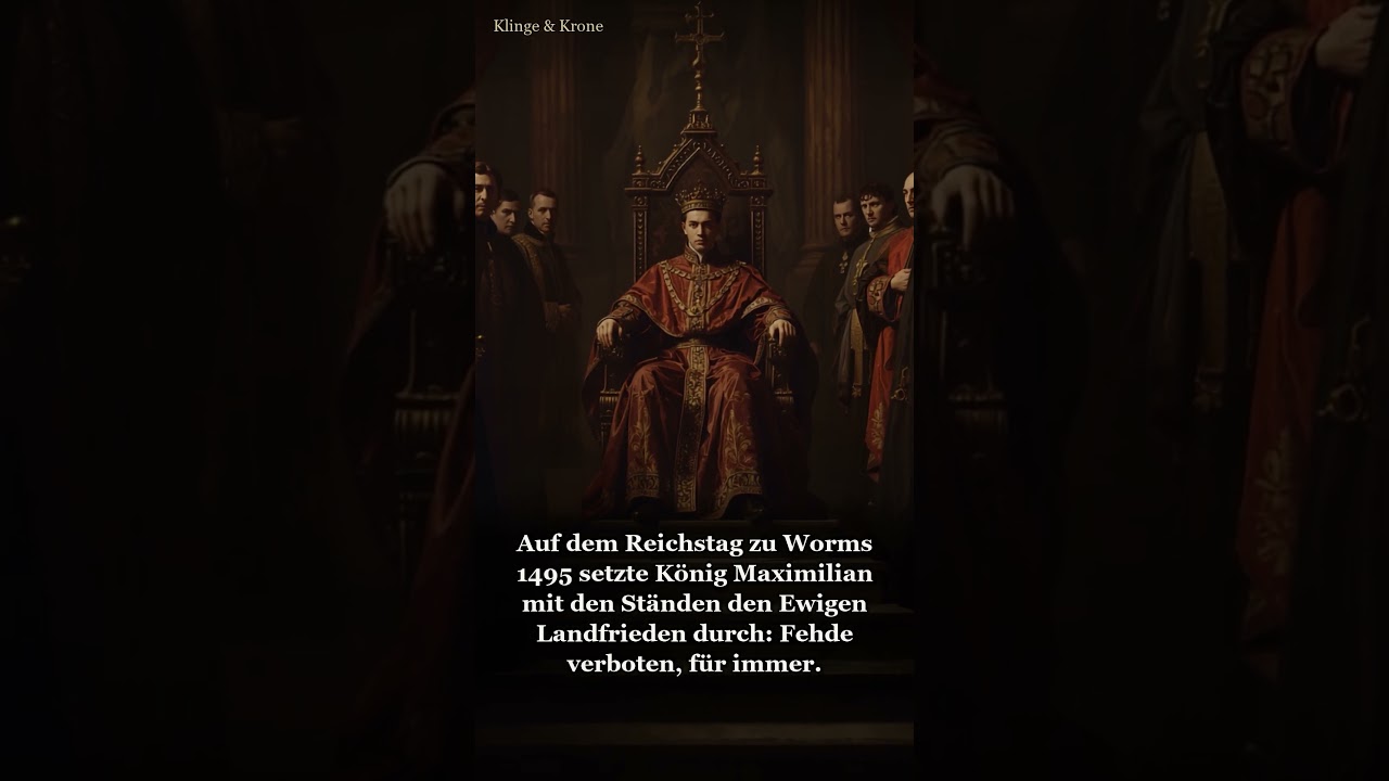 Videovorschau: 1495 — als das Faustrecht verboten wurde