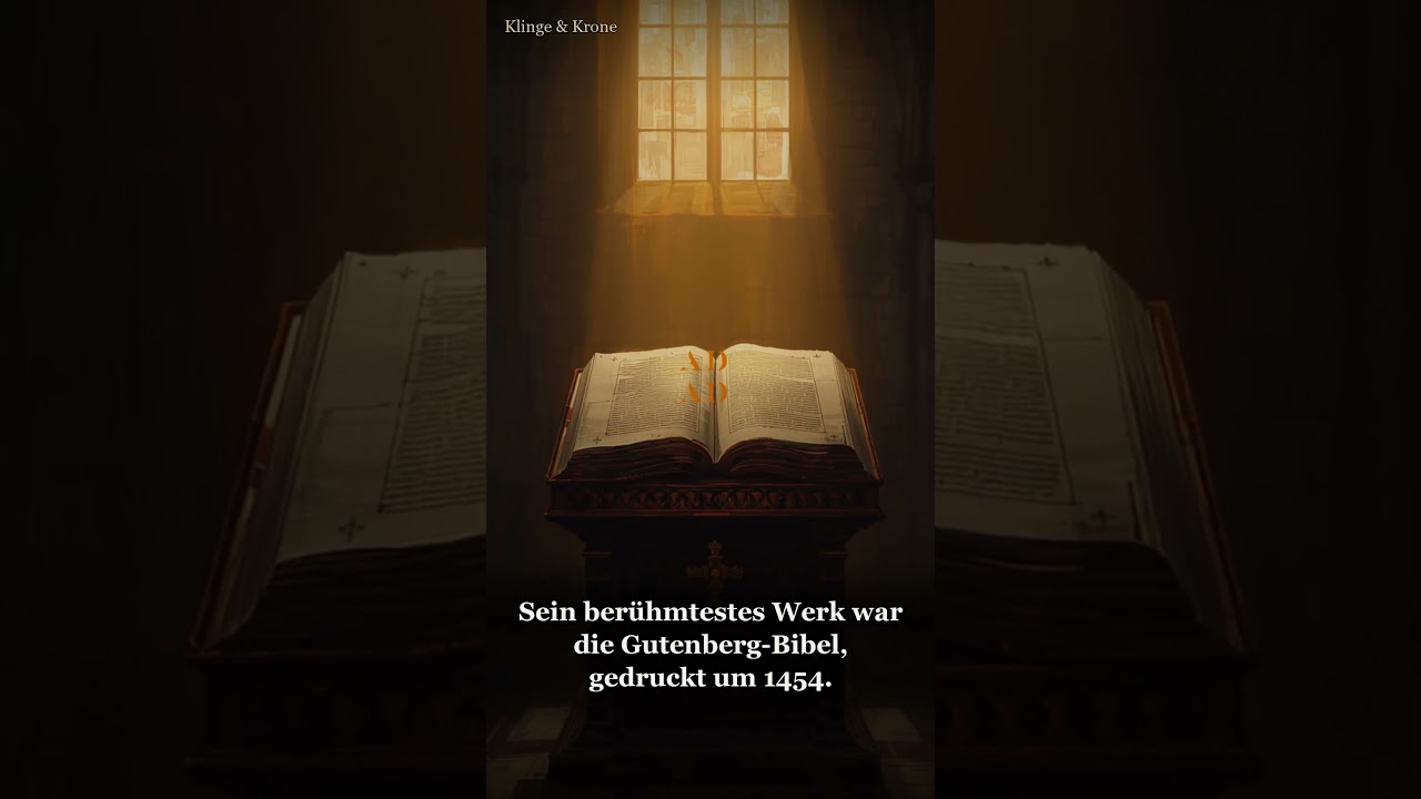 Videovorschau: Gutenberg und die Druckerpresse